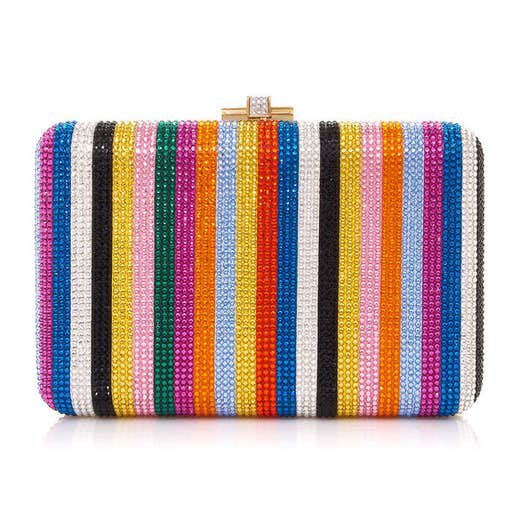 bergdorfgoodman.com, Judith Leiber Couture Candy Stripes Slim Clutch Bag