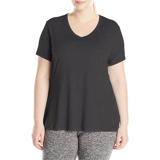 amazon.com, Just My Size Cool Dri Short Sleeve V-Neck Tee