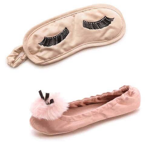 shopbop.com, Kate Spade New York Dream a Little Dream Eyelash Mask and Camden Slippers