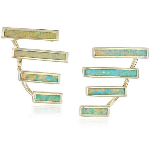 amazon.com, Kendra Scott Dawson 14k Gold-Plated Created-Opal Earrings