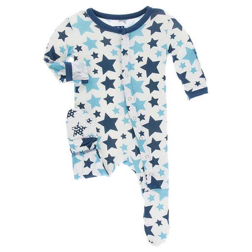 amazon.com, KicKee Pants Baby Boys' Essentials Print Footie