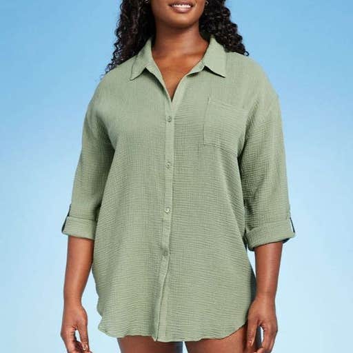 target.com, Kona Sol Button-Up Cover Up Shirtdress