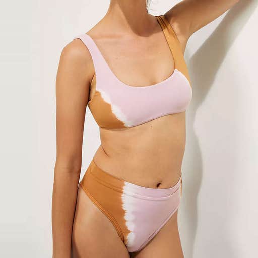 anthropologie.com, L Space Lizzie Tie-Dye Bikini Top And Frenchie Tie-Dye Bikini Bottoms