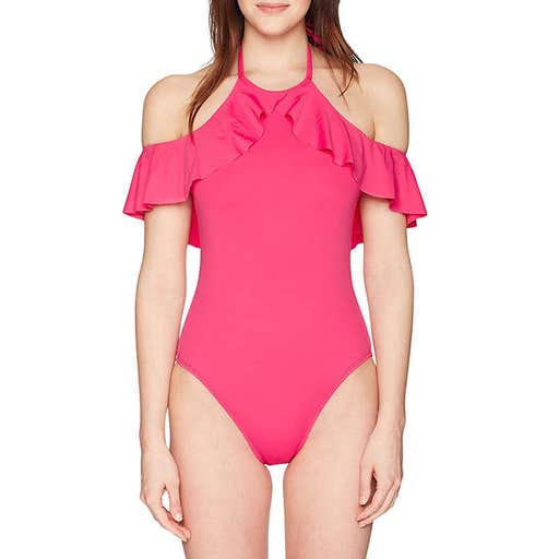 amazon.com, La Blanca Island Goddess Off the Shoulder One Piece