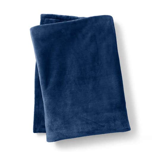landsend.com, Lands' End Plush Fleece Solid Throw