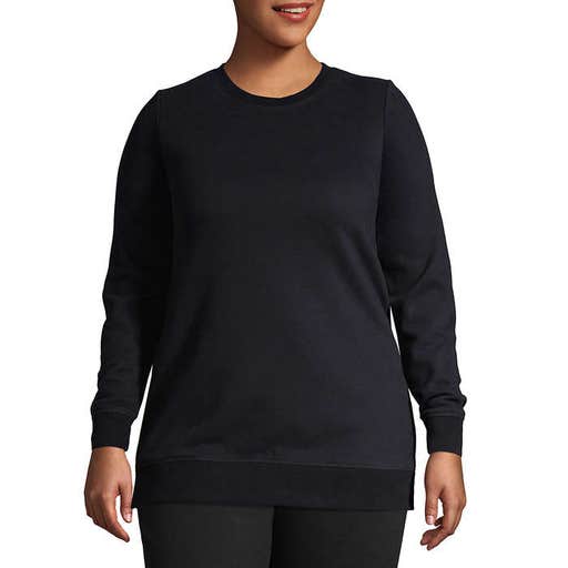 landsend.com, Lands' End Serious Sweats Crewneck Long Sleeve Sweatshirt Tunic