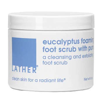 Lather Eucalyptus Foaming Foot Scrub With Pumice