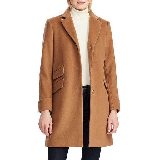 macys.com, Lauren Ralph Lauren Single-Breasted Walker Coat