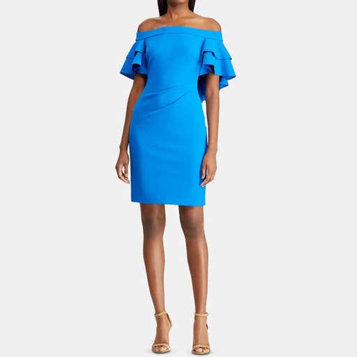 macys.com, Lauren Ralph Lauren Tiered Overlay Dress