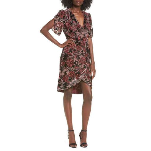 nordstrom.com, Leith Burnout Velvet A-Line Dress