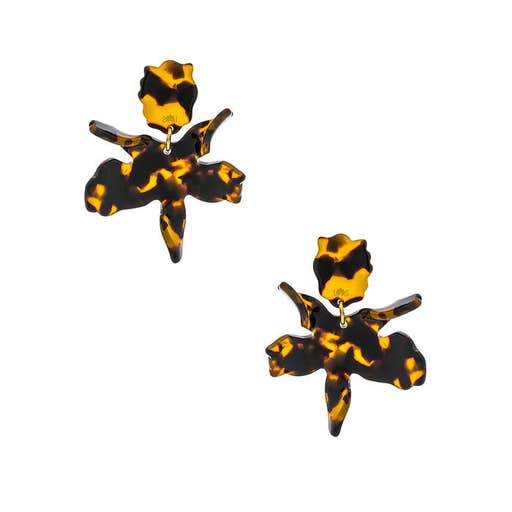 revolve.com, Lele Sadoughi Small Paper Lily Drop Earrings
