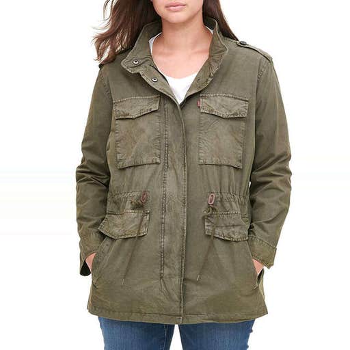 amazon.com, Levi's Plus-Size Parachute Cotton Military Jacket