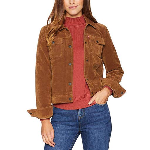 amazon.com, Levi's Vintage Faux Suede Modern Trucker Jacket