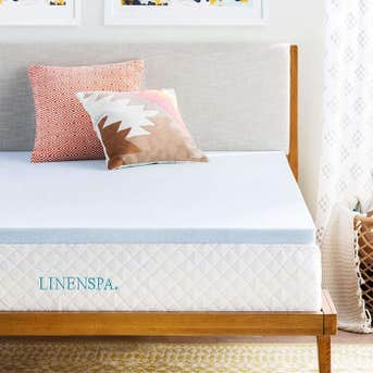 LinenSpa 2" Gel Infused Memory Foam Mattress Topper