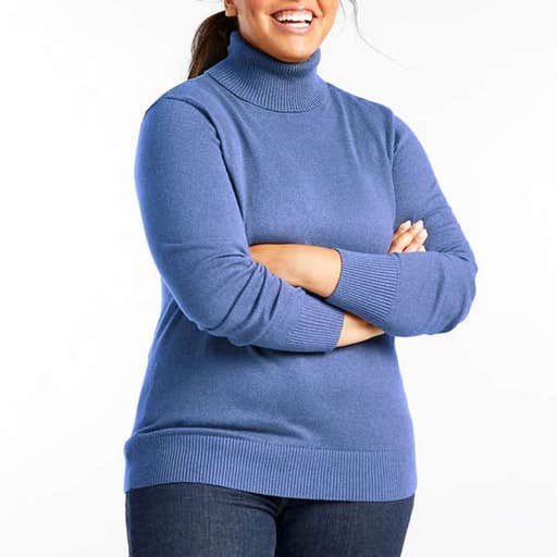 llbean.com, L.L.Bean Cotton/Cashmere Turtleneck Sweater