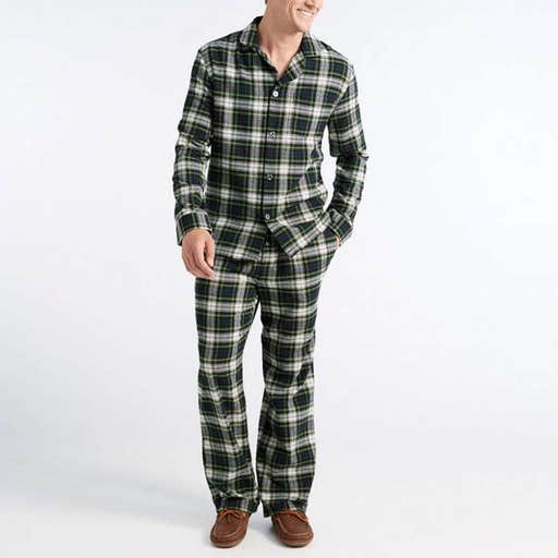 llbean.com, L.L.Bean Scotch Plaid Flannel Pajamas