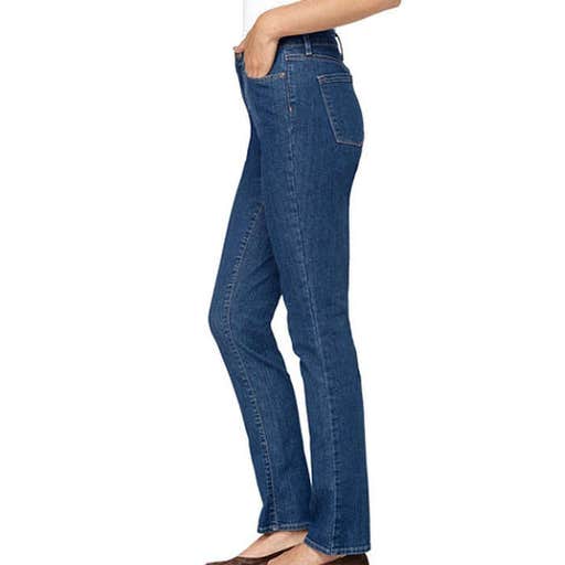 llbean.com, L.L.Bean True Shape Jeans, Slim-Leg