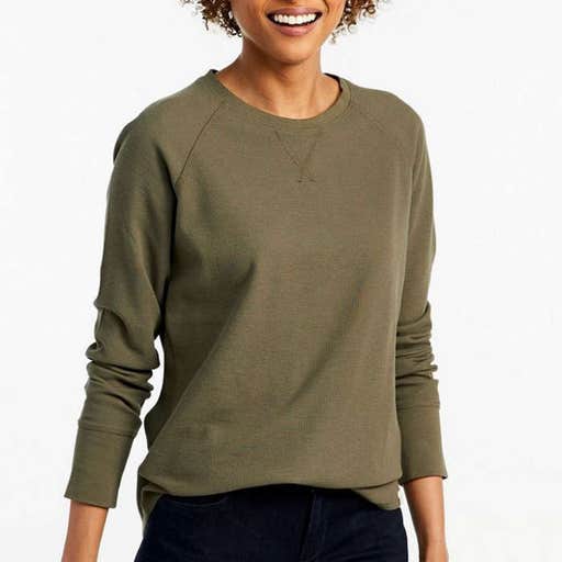 llbean.com, L.L.Bean Unshrinkable Mini-Waffle Tee