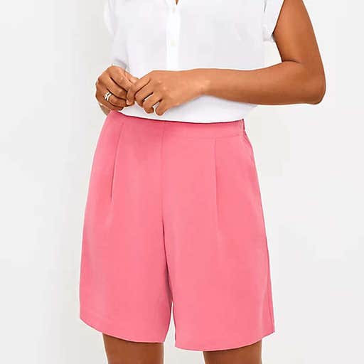 loft.com, Loft Fluid Bermuda Shorts