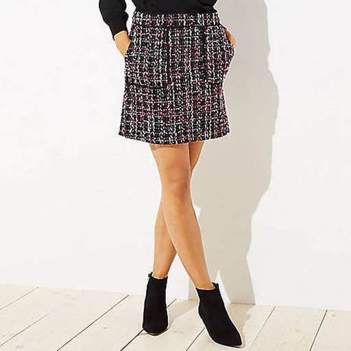 loft.com, Loft Tweed Pocket Shift Skirt