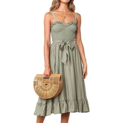 amazon.com, Lomon Ruffle Sleeveless Sundress