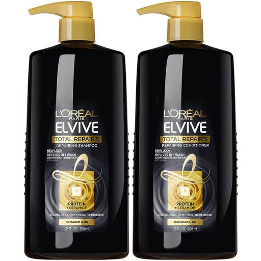 amazon.com, L'Oreal Paris Elvive Total Repair 5 Repairing Shampoo And Conditioner