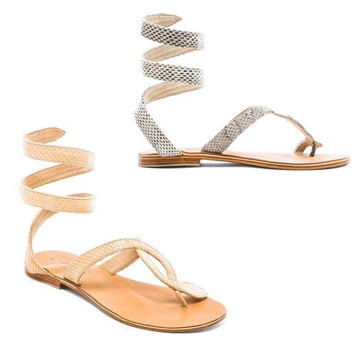 revolveclothing.com, L*SPACE by Cocobelle Snake Wrap Sandal