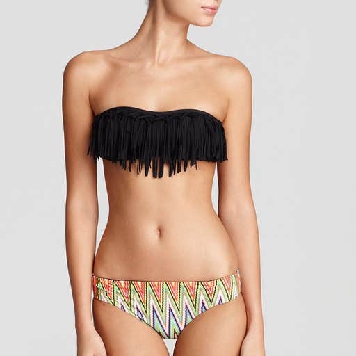 bloomingdales.com, L*Space Knotted Fringe Bandeau Bikini