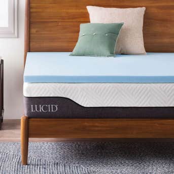 Lucid 2-Inch Ventilated Gel Infused Memory Foam Mattress Topper