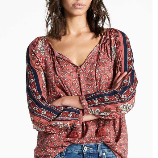 luckybrand.com, Lucky Brand Border Print Top