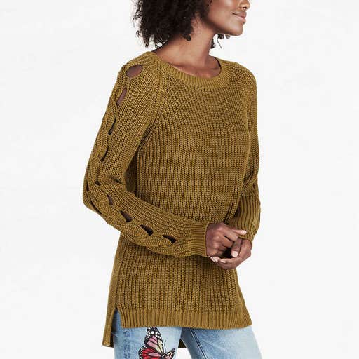 luckybrand.com, Lucky Brand Cut Out Detail Sweater