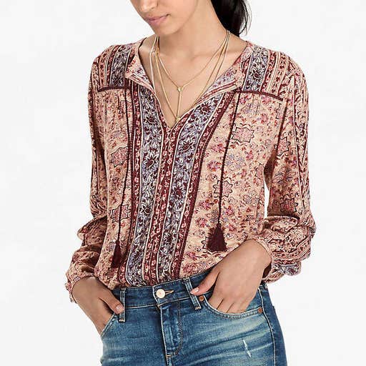 luckybrand.com, Lucky Brand Vintage Mixed Print Top