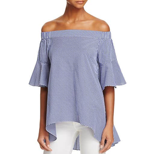 bloomingdales.com, Lucy Paris Greta Gingham Off-the-Shoulder Top