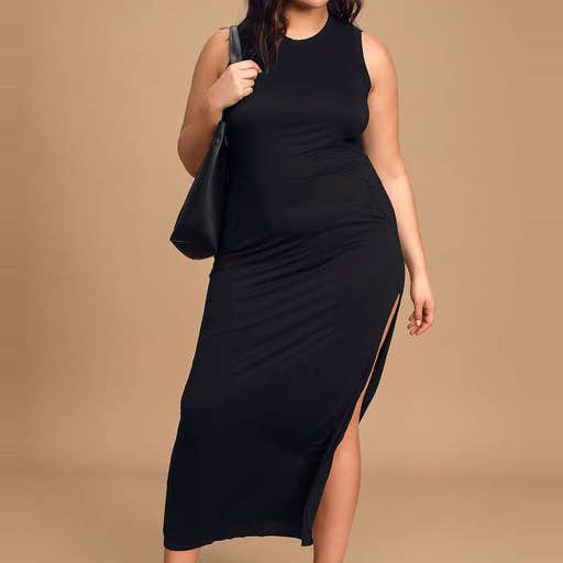 lulus.com, Lulu's Shield And Sword Sleeveless Maxi Dress With Pockets