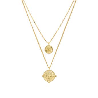 Luv AJ x REVOLVE The Double Coin Charm Necklace