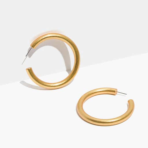 madewell.com, Madewell Chunky Oversized Hoop Earrings