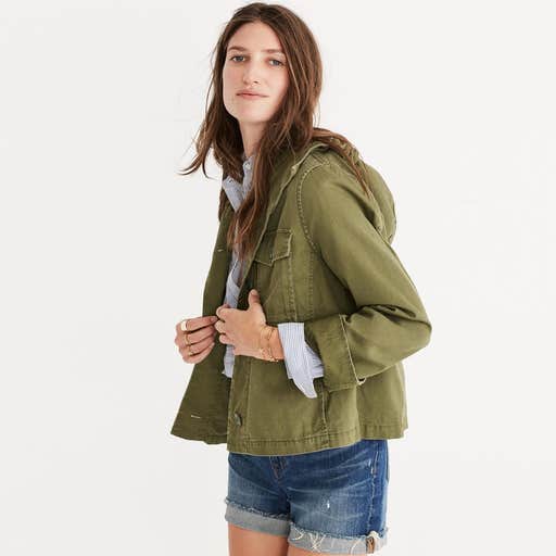 madewell.com, Madewell Cropped Anorak Jacket