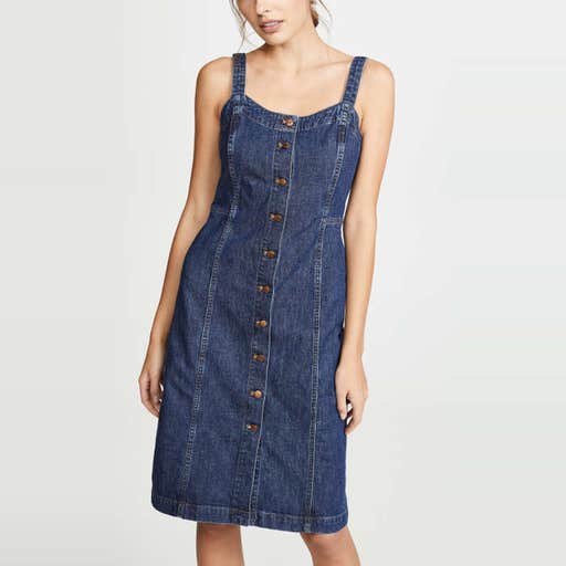 shopbop.com, Madewell Denim Button Front Tank Dress