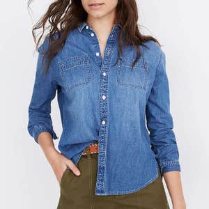 Madewell Denim Oversized Ex-Boyfriend Shirt