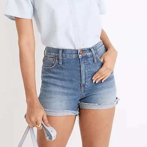 madewell.com, Madewell High-Rise Denim Shorts In Lavista Wash