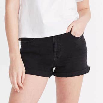 Madewell High-Rise Denim Shorts In Lunar Wash
