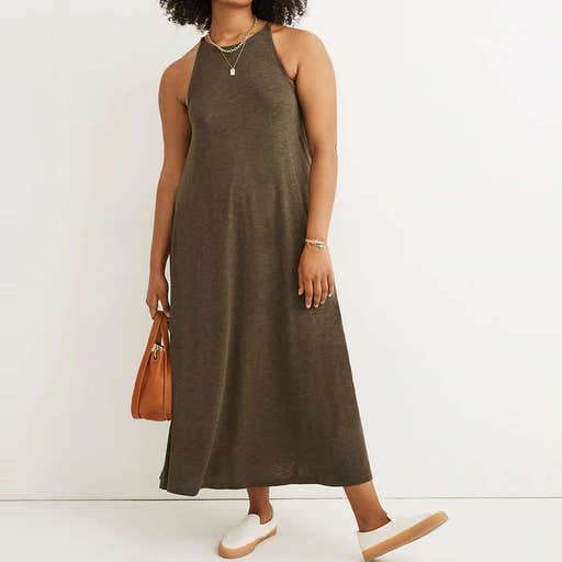 madewell.com, Madewell Knit Cami Midi Dress