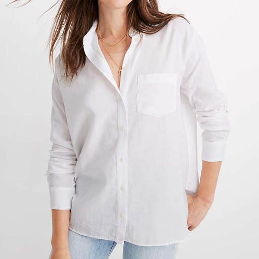 madewell.com, Madewell Oversized Ex-Boyfriend Shirt