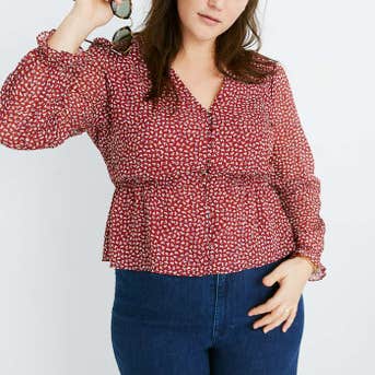 Madewell Overture Top In Ditsy Flowers