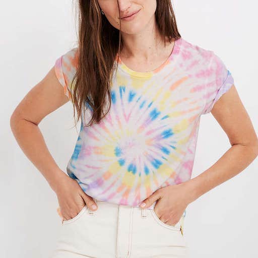 madewell.com, Madewell Rivet & Thread Tie-Dye Vintage Shrunken Tee