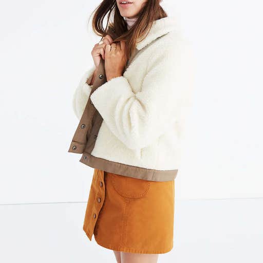 madewell.com, Madewell Sherpa Portland Jacket