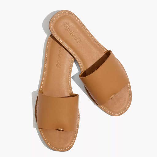 madewell.com, Madewell The Boardwalk Post Slide Sandal
