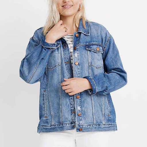 madewell.com, Madewell The Oversized Jean Jacket