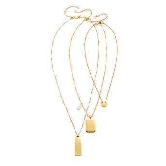 Madewell Treasure Pendant Necklace Set