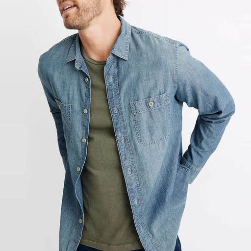 madewell.com, Madewell Winterdale Chambray Shirt